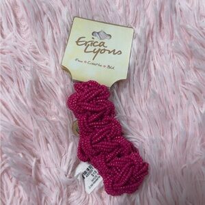 Erica Lyons Fuchsia Beaded Bracelet